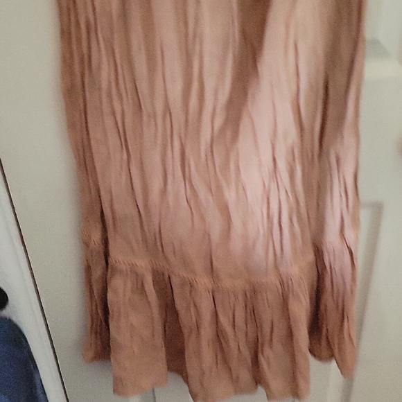 Love Tree Tan Maxi Dress with Button Detail - Picture 3 of 7